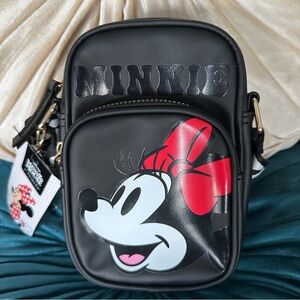 Disney Minnie Mouse Primark Black Crossbody Bag: NWT